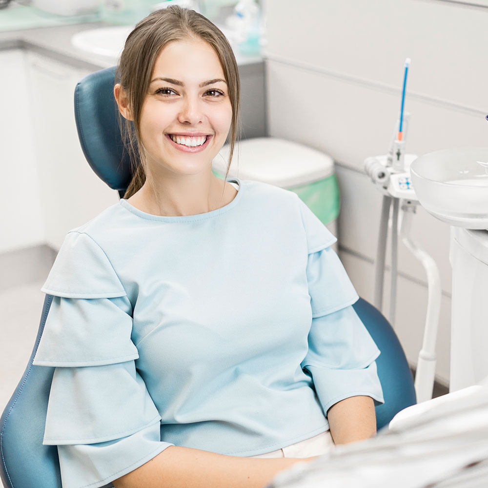 Patient at emergency dentist in Downey